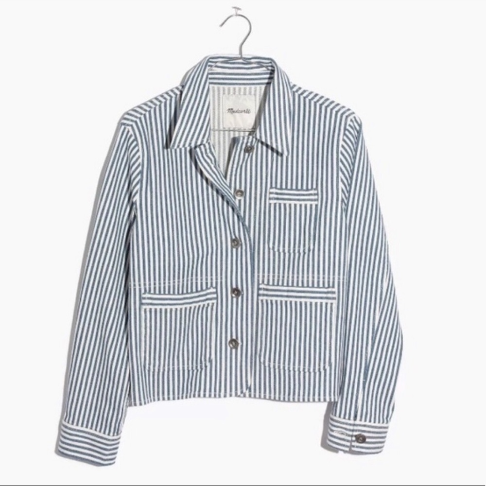 Madewell Railroad Stripe Workwear Jacket